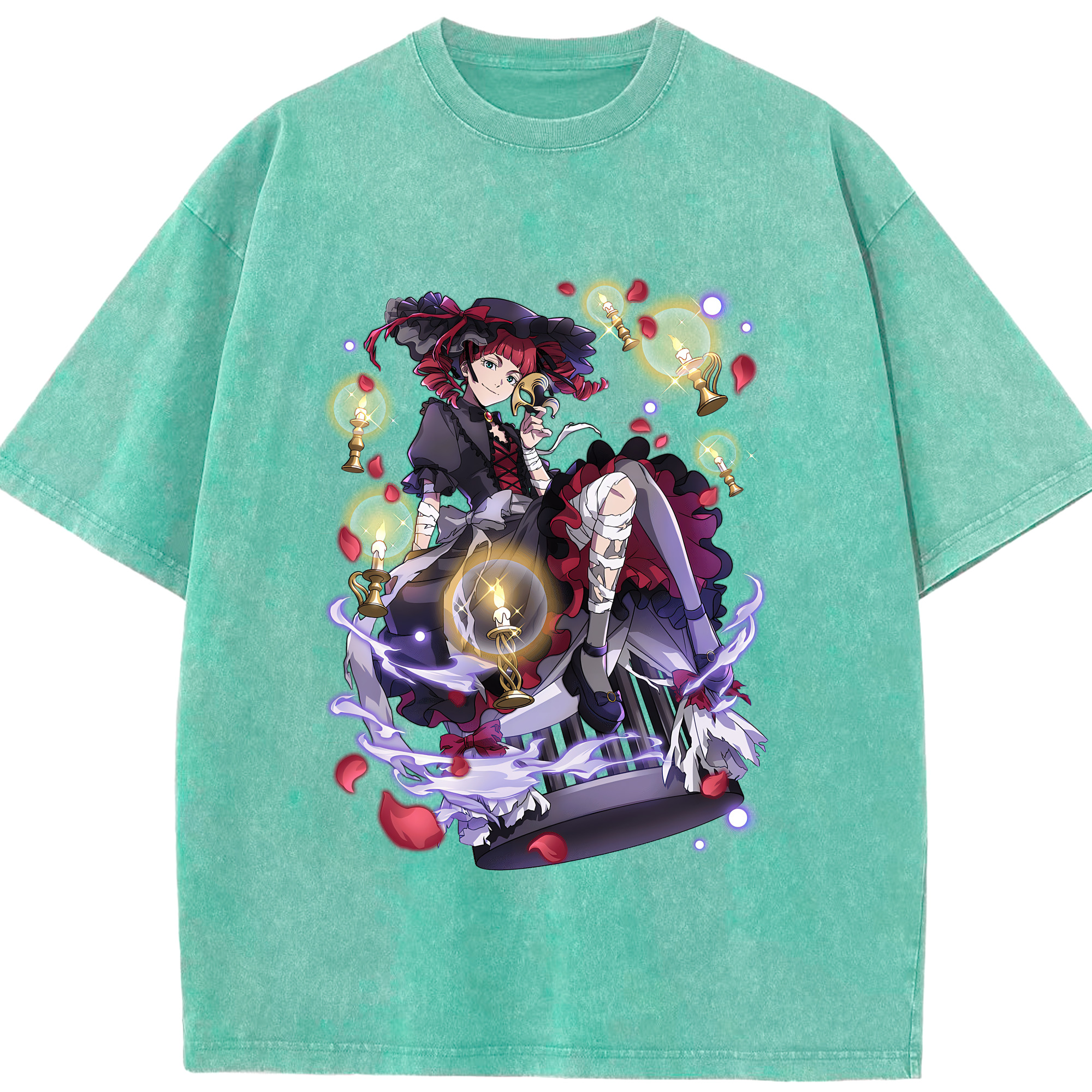 （画像用） 文豪ストレイドッグス Bungo Stray Dogs 綿100% ヴィンテージ風 半袖Tシャツ（フロントプリント）